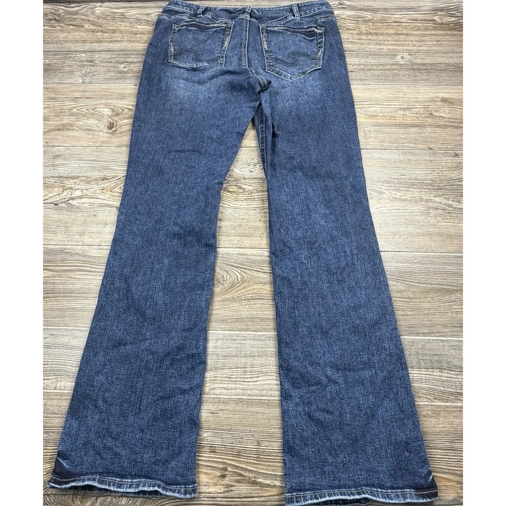 Silver Suki Slim Boot Jeans Women's 34x32 Medium Wash Denim‎ Medium Wash Stretch